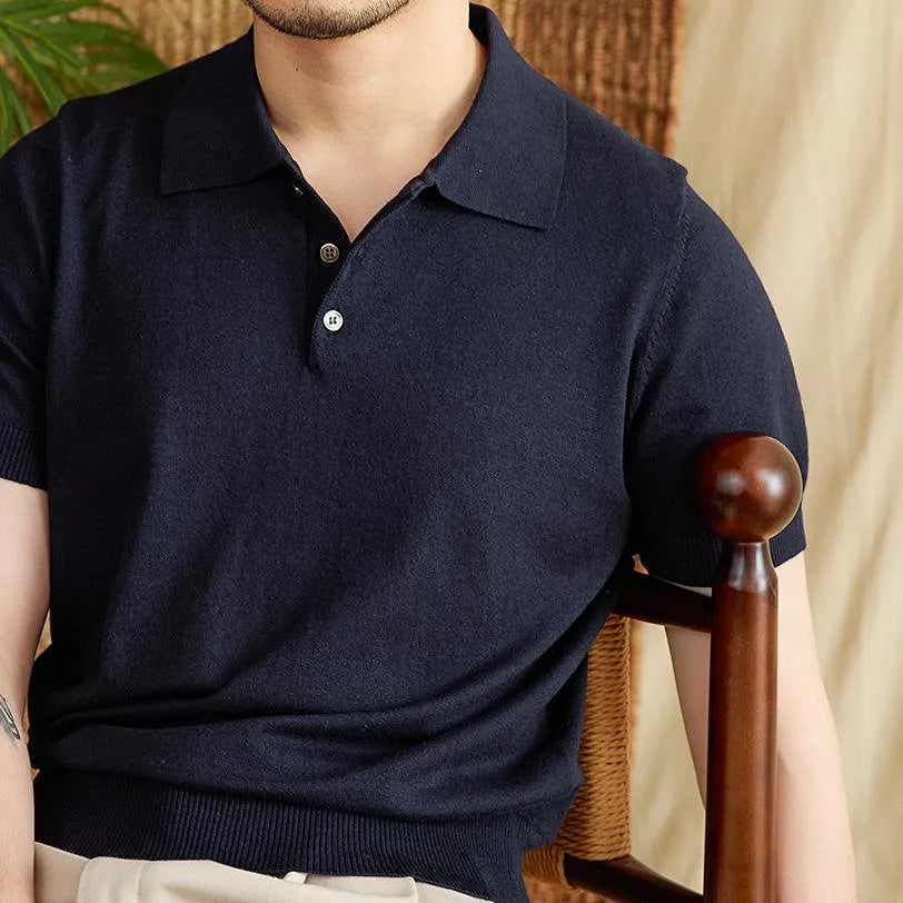 Polo Cotone-Lino Bottoni