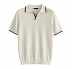 Polo V-Neck a Contrasto