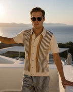 Polo Knit a Righe