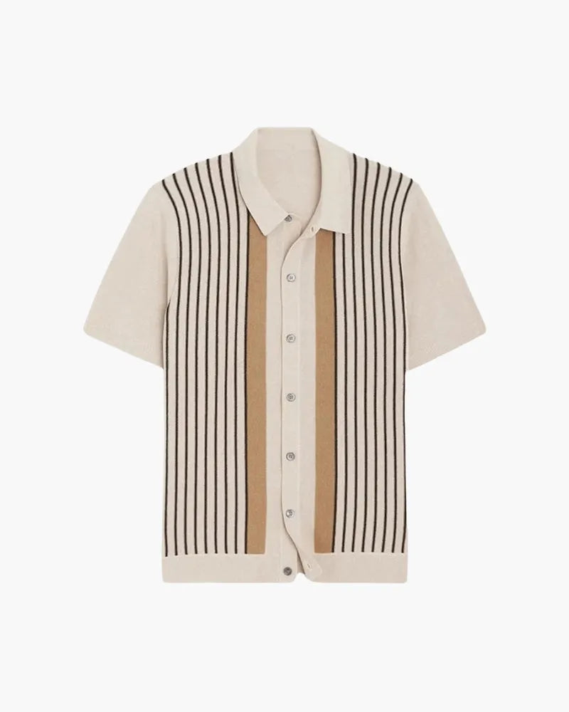 Polo Knit a Righe