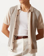 Polo Knit a Righe