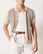 Polo Knit a Righe
