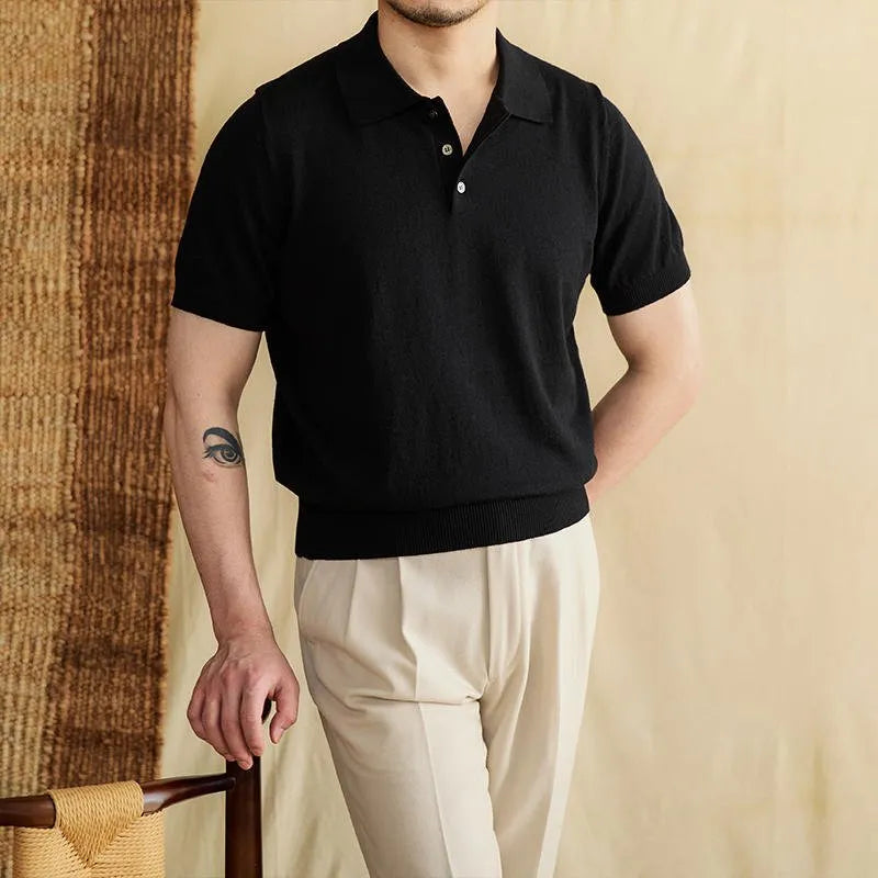 Polo Cotone-Lino Bottoni